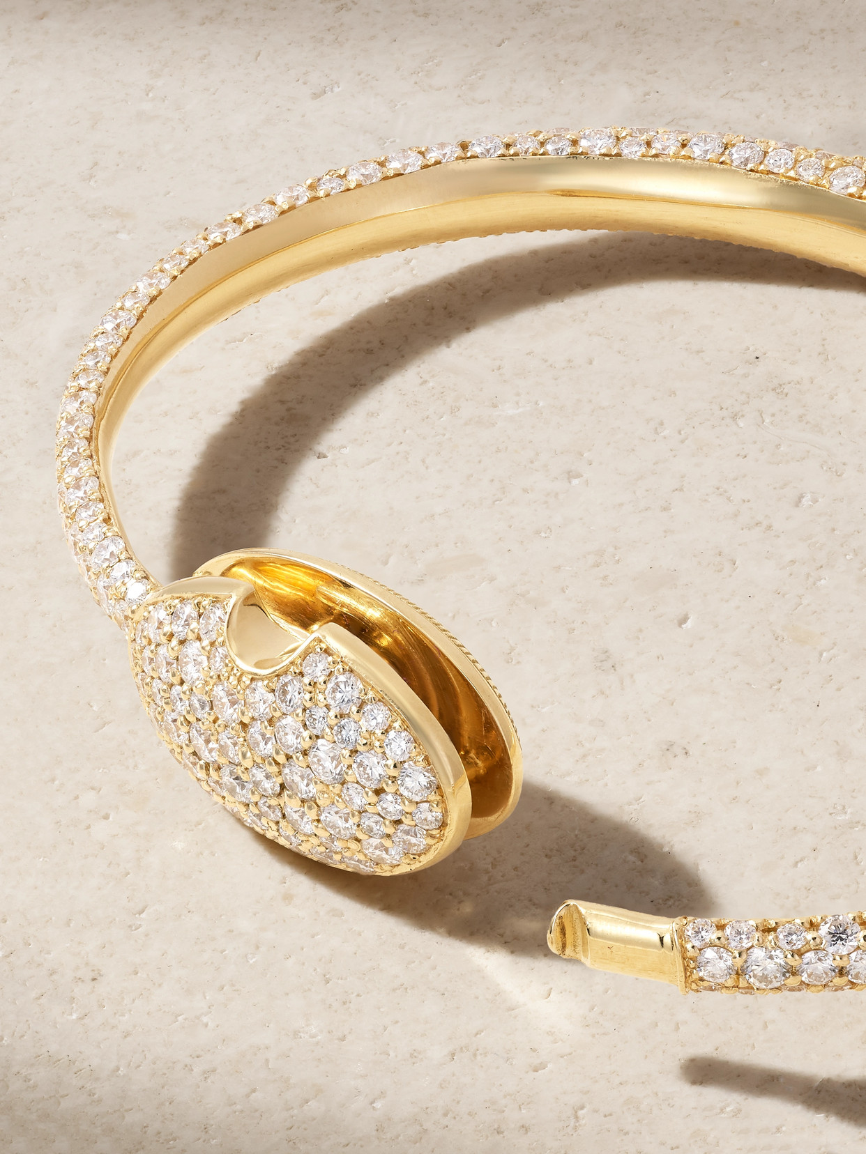 Marla Aaron Allstone Oval Musgrave 18-karat Gold Diamond Bracelet