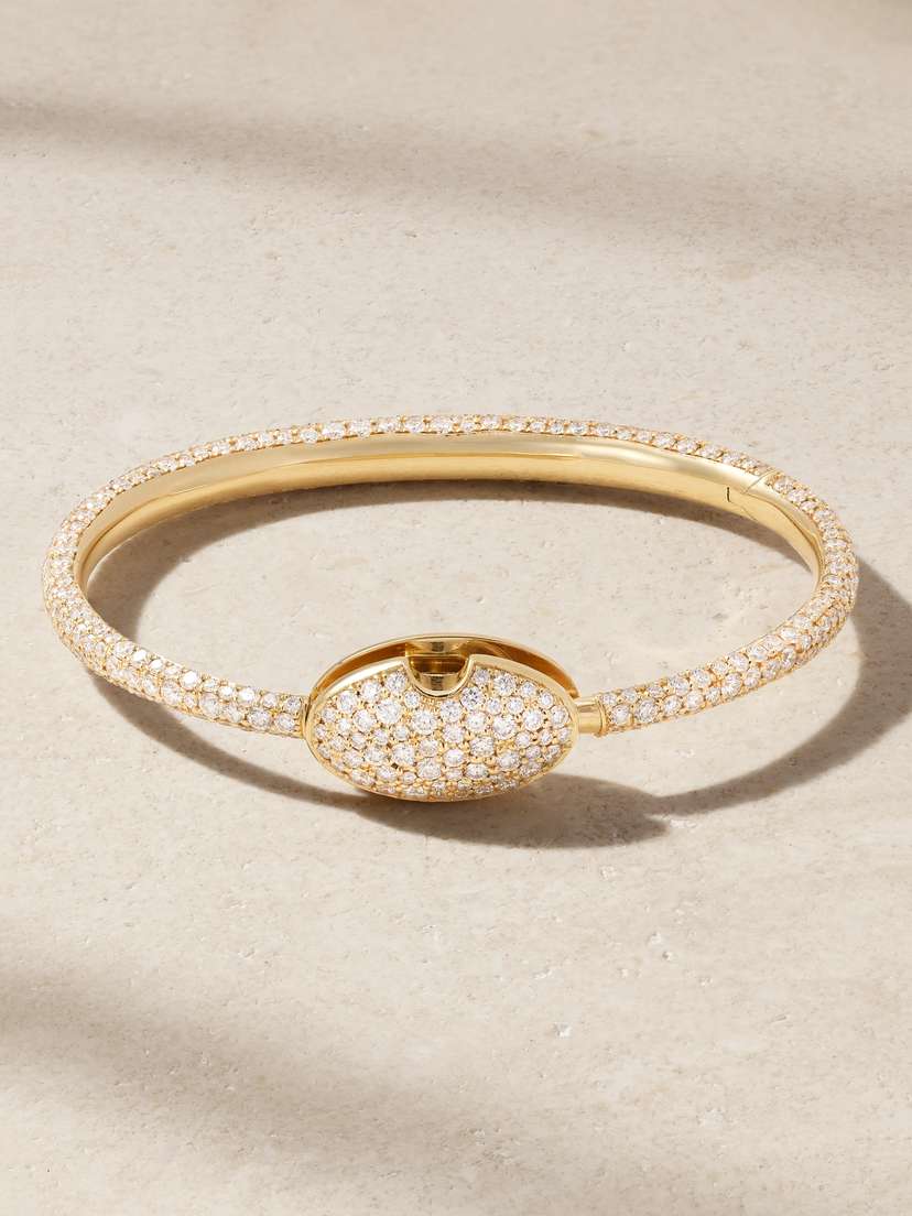 Marla Aaron Allstone Oval Musgrave 18-karat Gold Diamond Bracelet