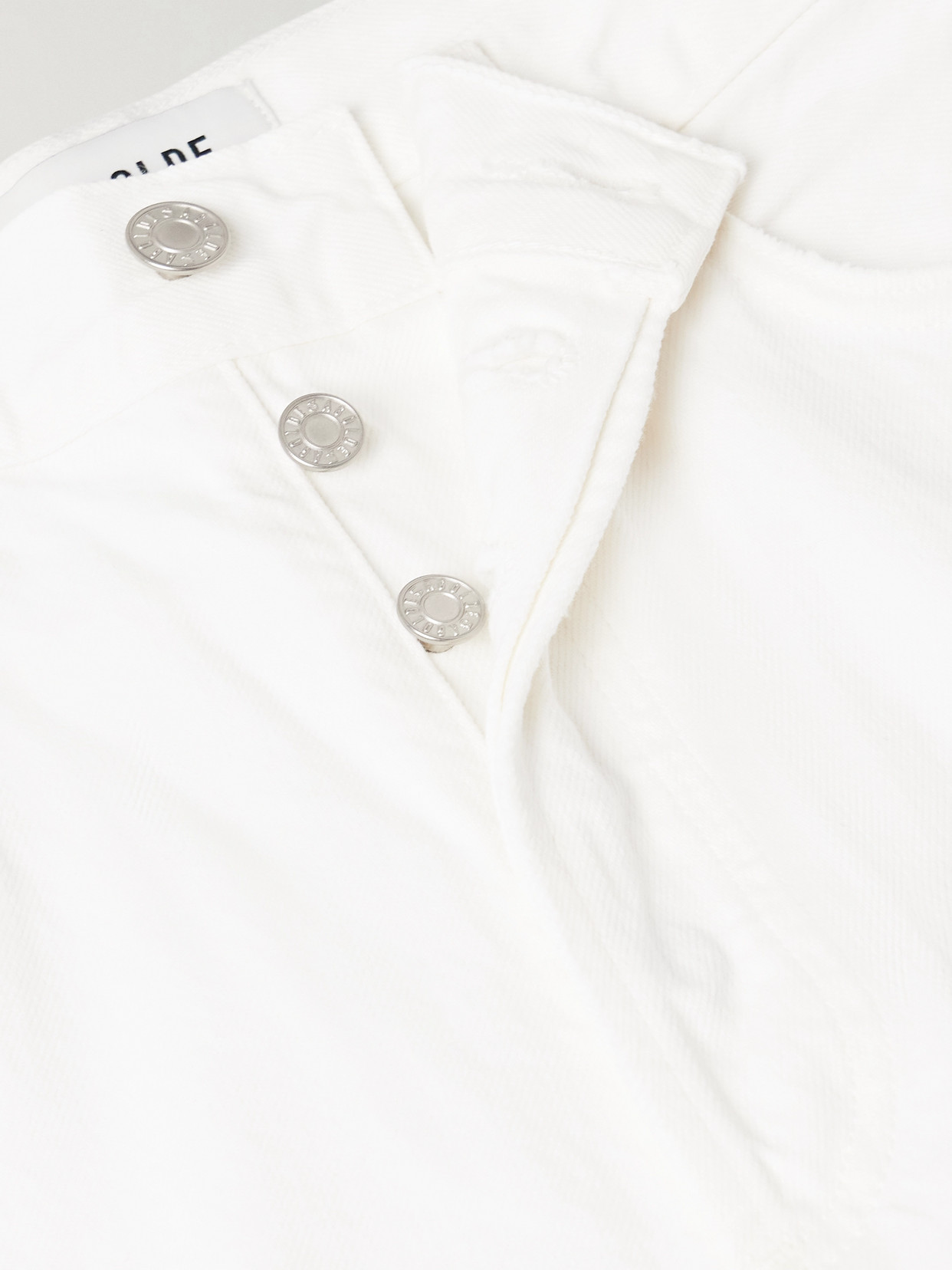 Agolde Riley Crop High Rise Stretch Jeans In Sour Cream