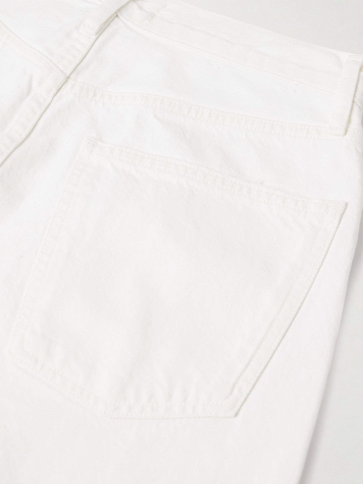 Agolde Riley Crop High Rise Stretch Jeans In Sour Cream