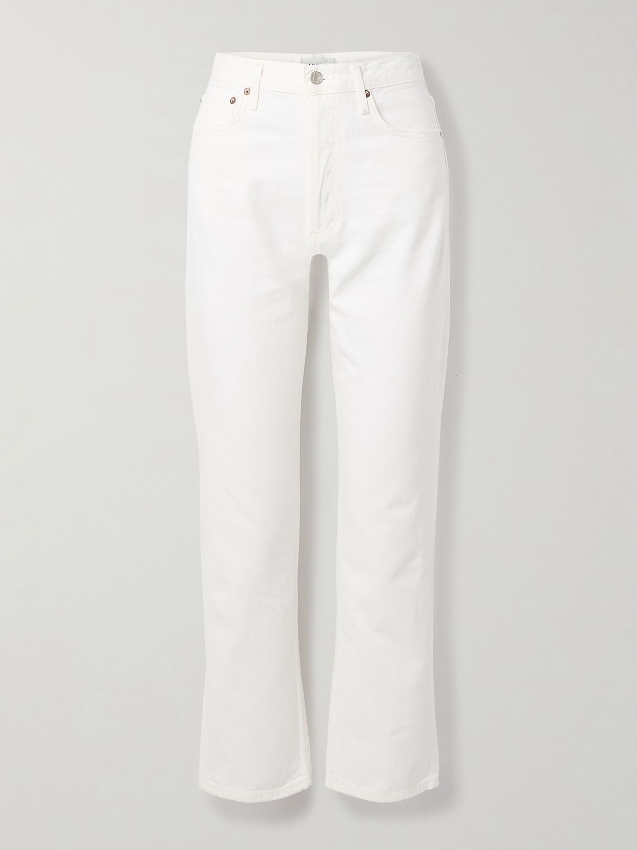 90s pinch waist cropped high rise straight leg jeans