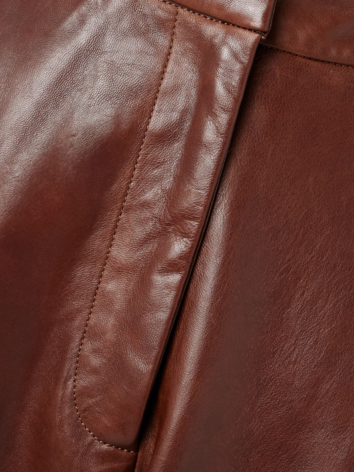 Nour Hammour Casual Pants With Belt Loops In Brown