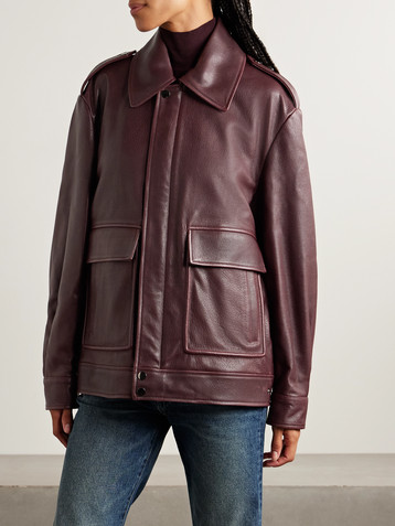 NOUR HAMMOUR Drey leather jacket