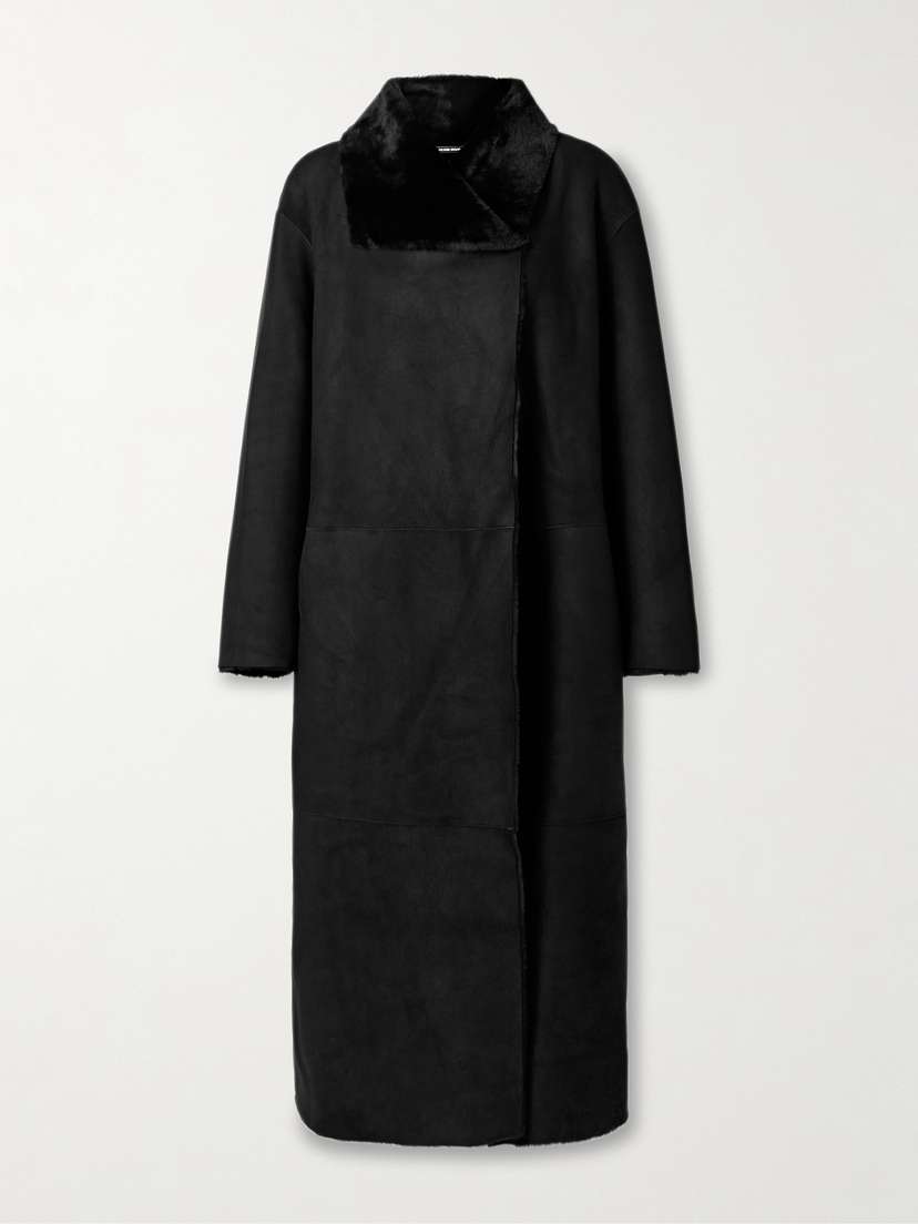 Nour Hammour Merinos Oversized Shearling Coat