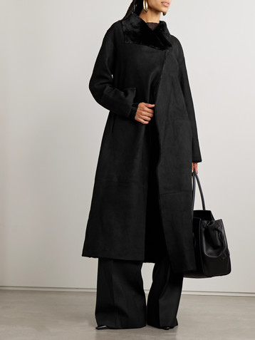 NOUR HAMMOUR Merinos oversized shearling coat