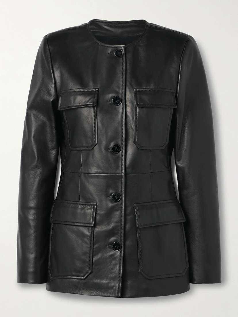 Nour Hammour Vernes Leather Jacket