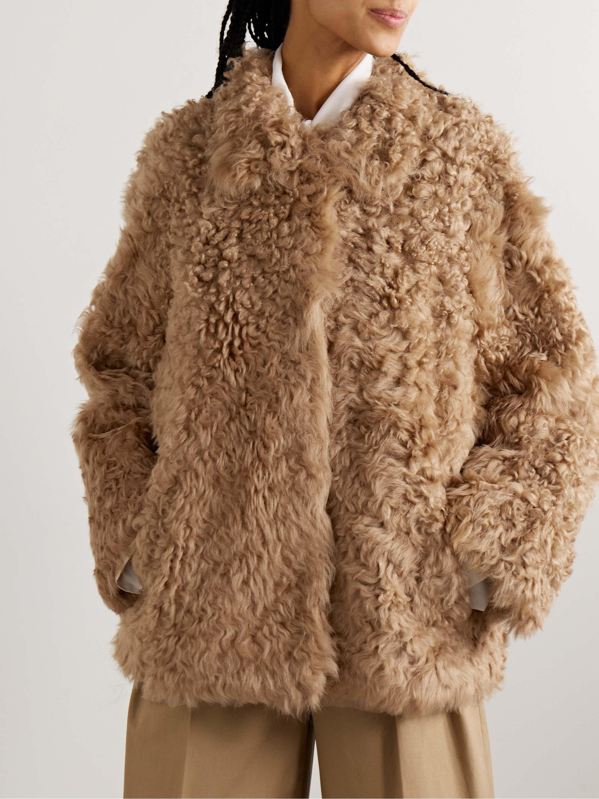 NOUR HAMMOUR Carolyn shearling coat