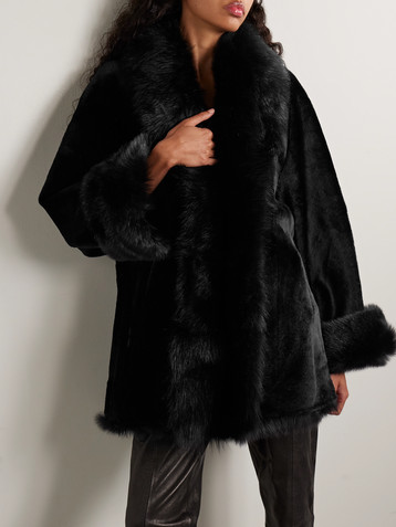 NOUR HAMMOUR Sima shearling coat