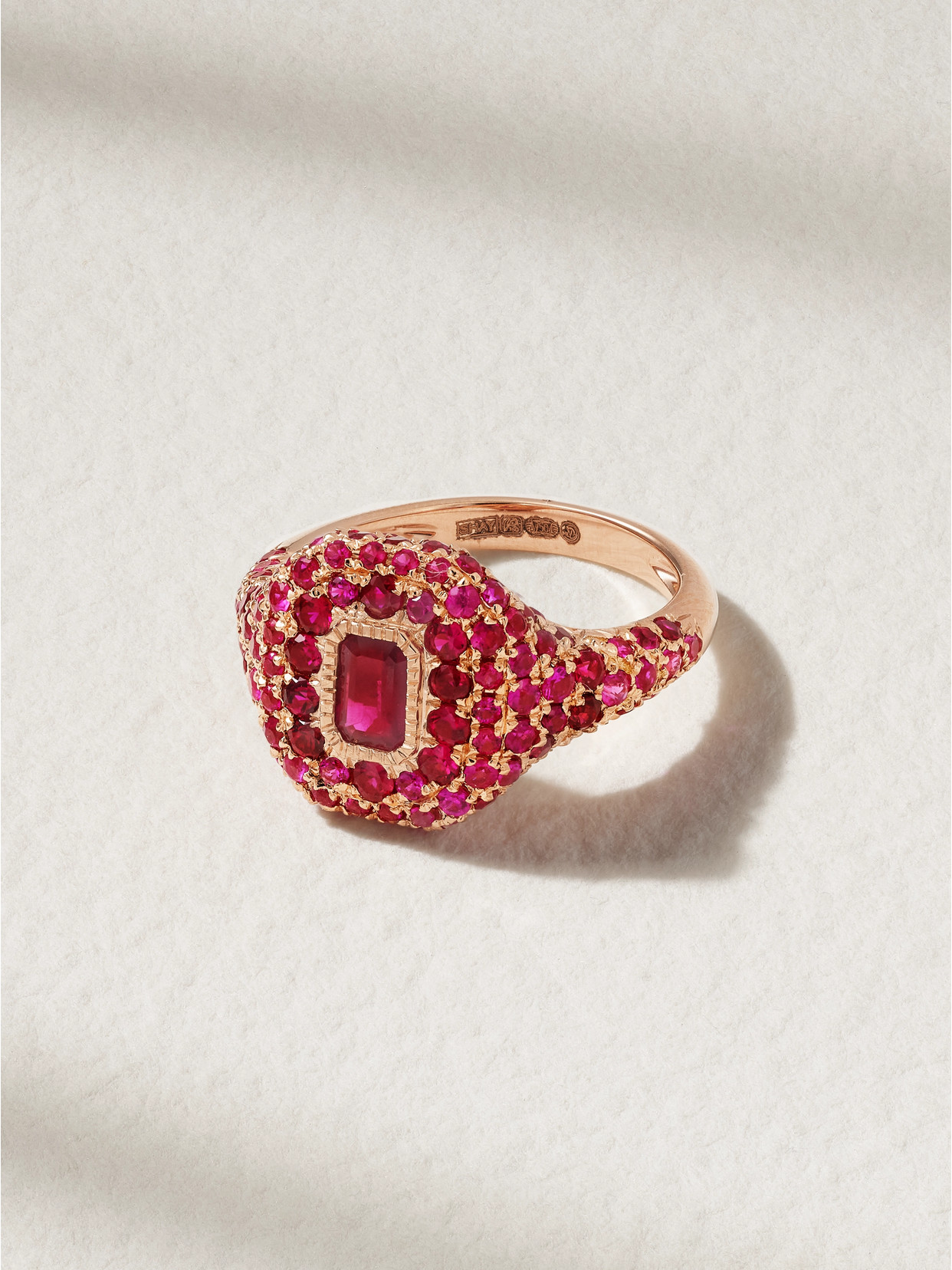 Shay 18-karat Rose Gold Ruby Ring