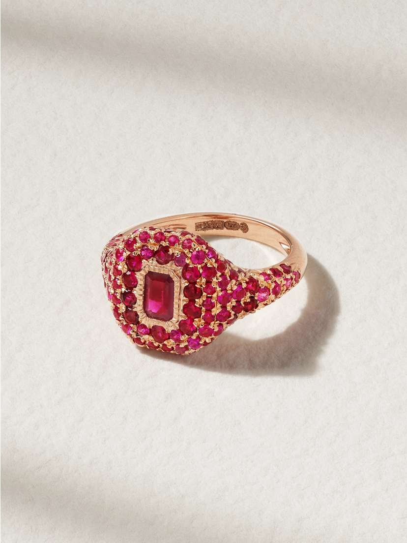 SHAY 18-karat Rose Gold Ruby Ring