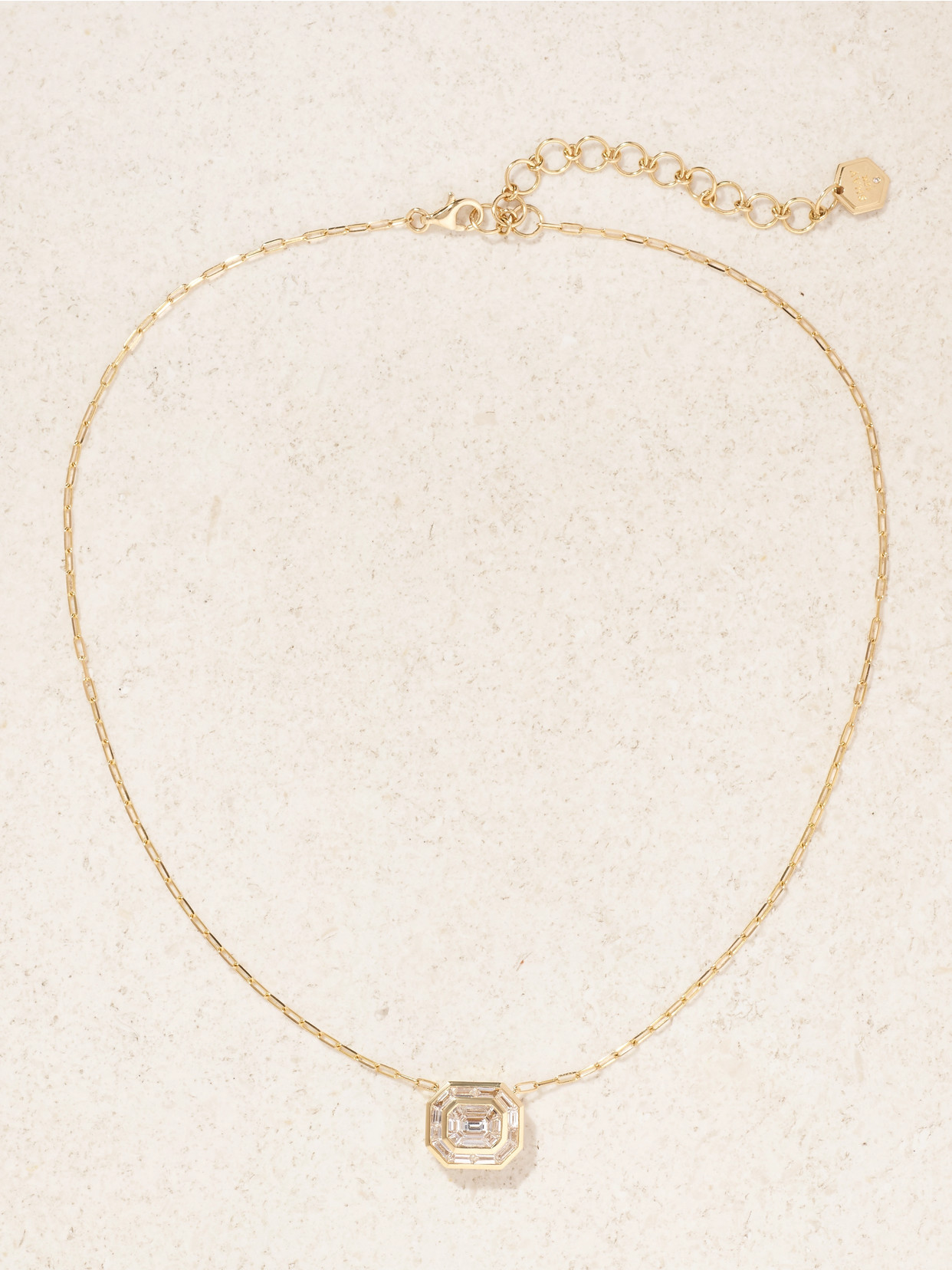 Shay Illusion 18-karat Gold Diamond Necklace