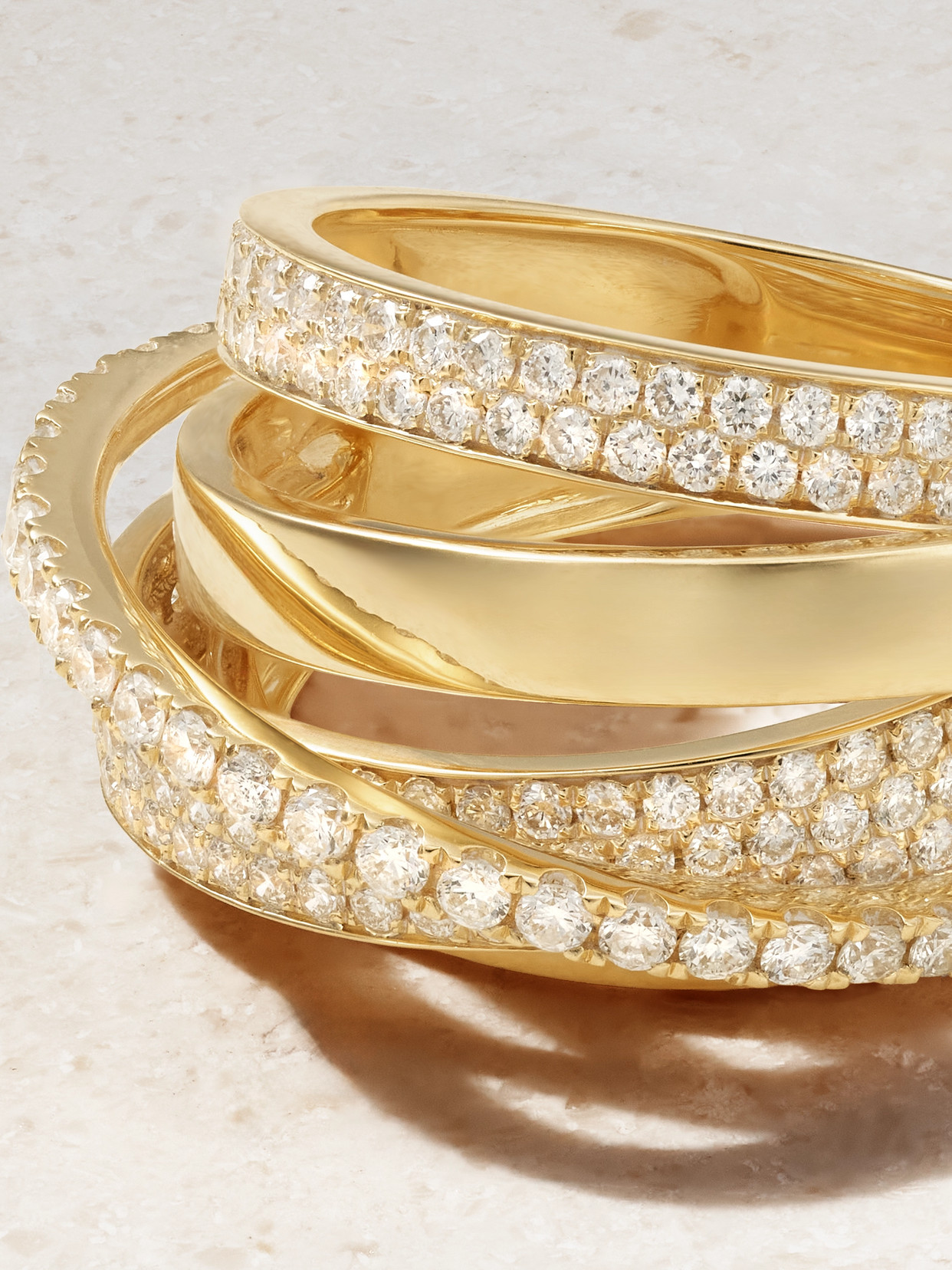 Shay Orbit 18-karat Gold Diamond Ring In Gold