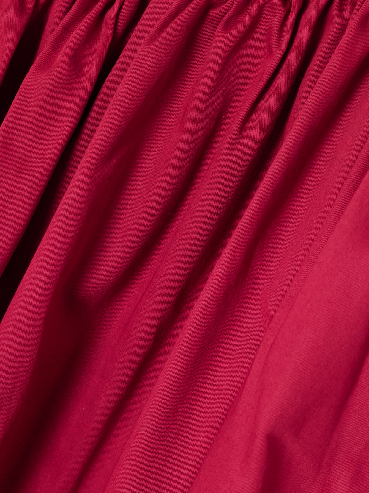 Marta Ferri Noel Belted Gathered Cotton-sateen Maxi Dress