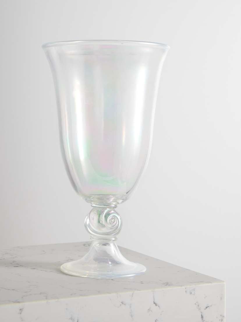 Sophie Bille Brahe Escargot Iridescent Murano Glass Vase
