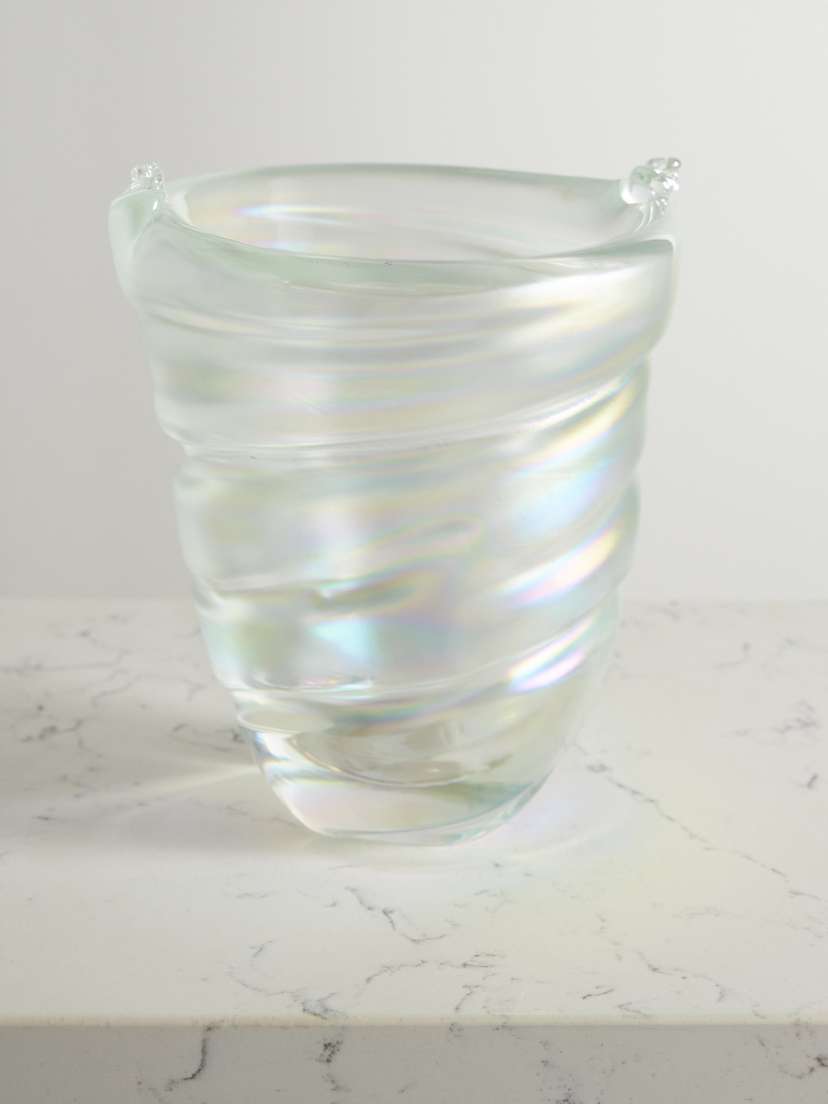 Sophie Bille Brahe Lucy Iridescent Murano Glass Vase