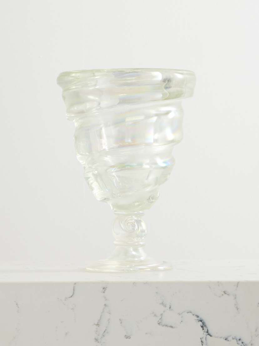 Sophie Bille Brahe Cellophane Iridescent Murano Glass Vase