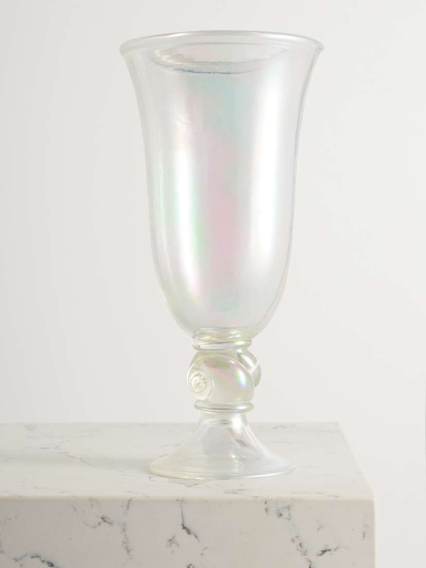 Sophie Bille Brahe Petit Escargot Iridescent Murano Glass Vase