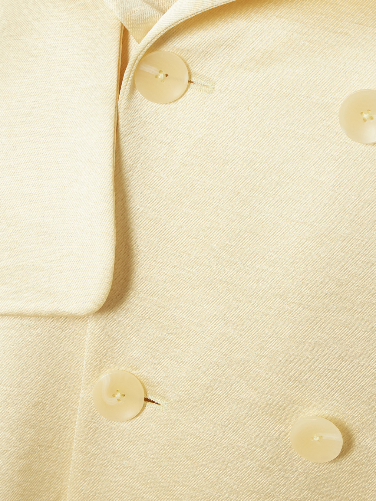 Double-Breasted Satin-Twill Trench Coat
