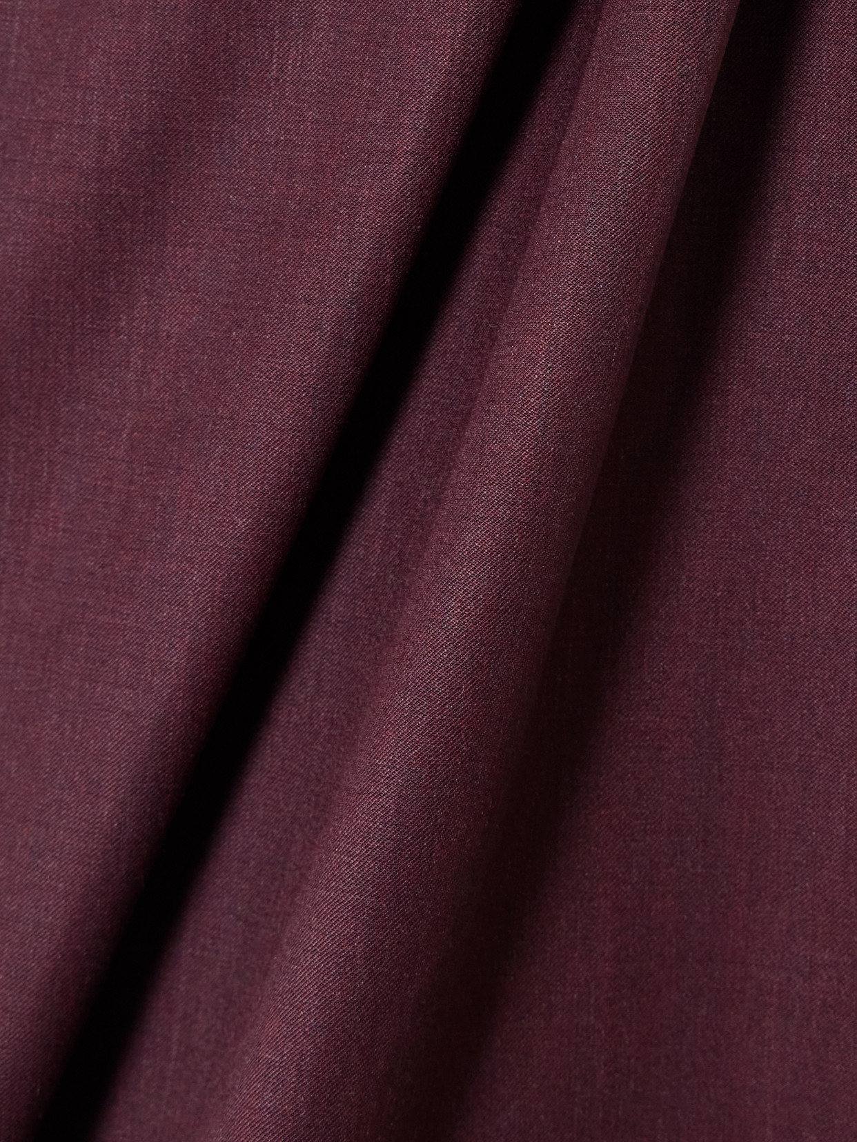 Abadia Ayla One-shoulder Draped Wool-blend Twill Top In Purple