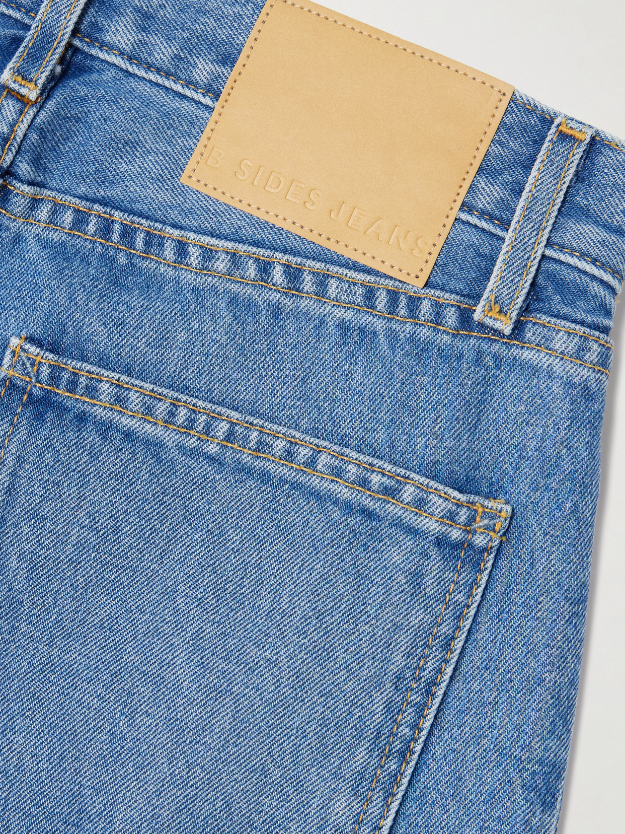 B Sides Slim Lasso Mid-rise Barrel-leg Jeans In Multi