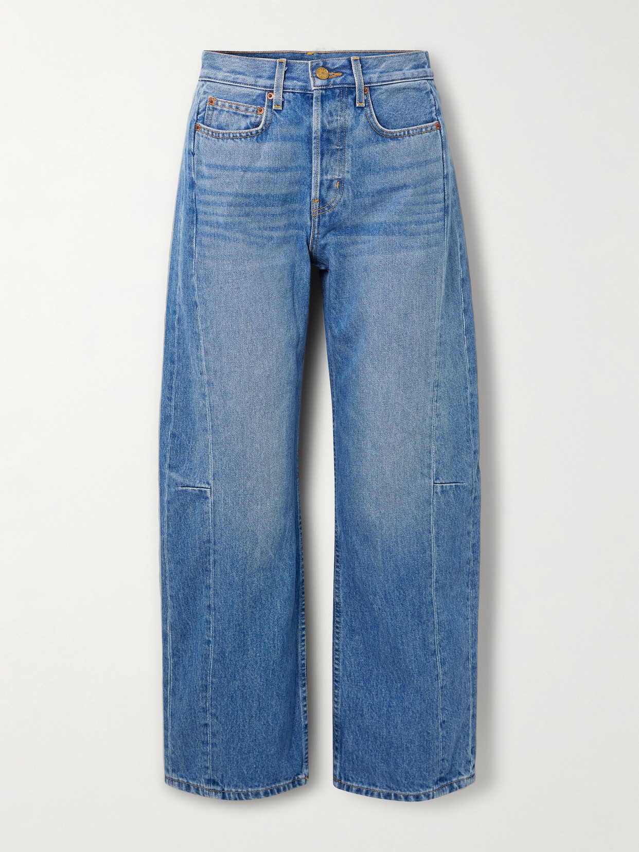 B Sides Slim Lasso Mid-rise Barrel-leg Jeans