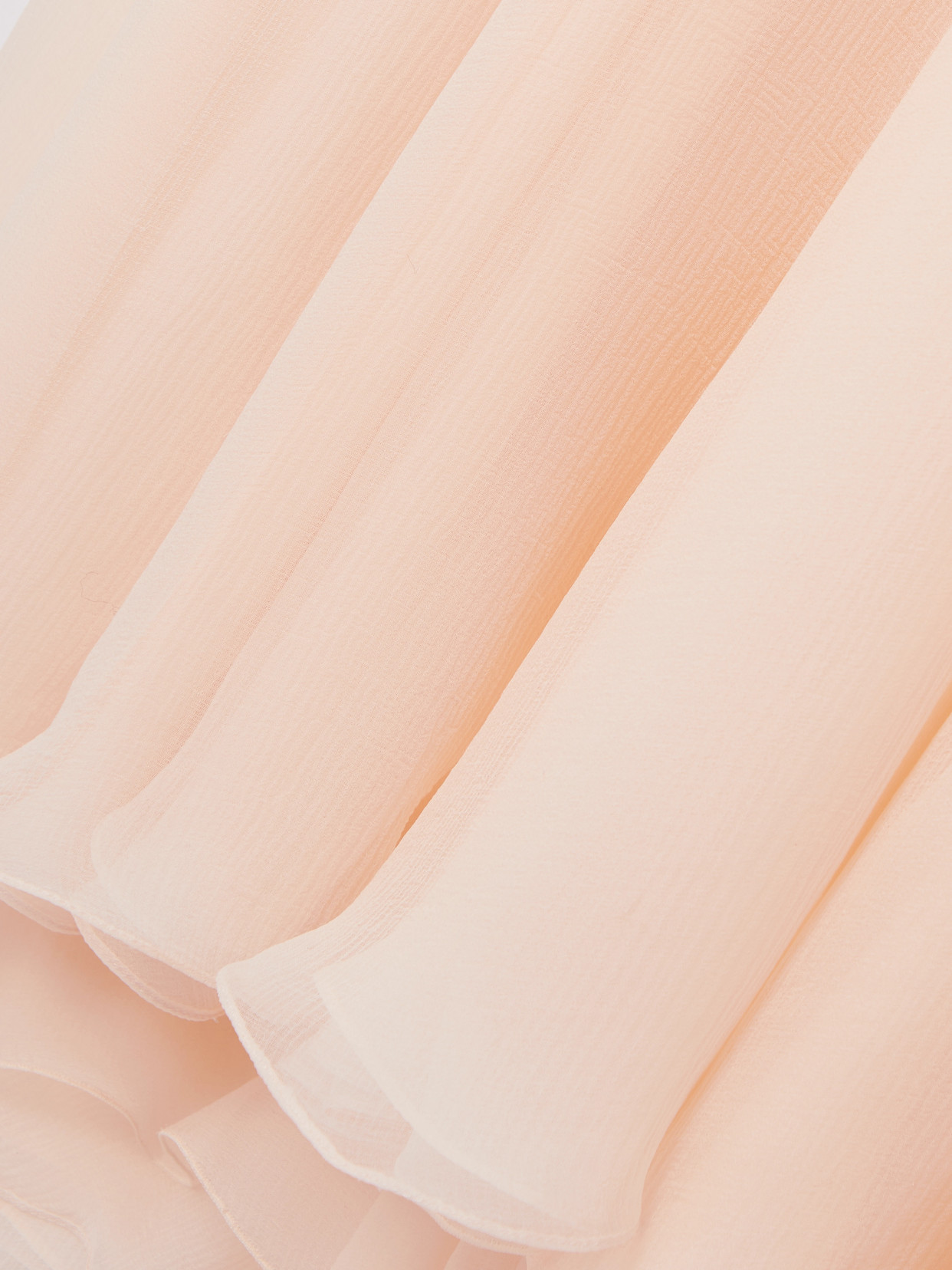 Chloé Women Nude Silk Muslin Fluid Maxi Skirt In Pink