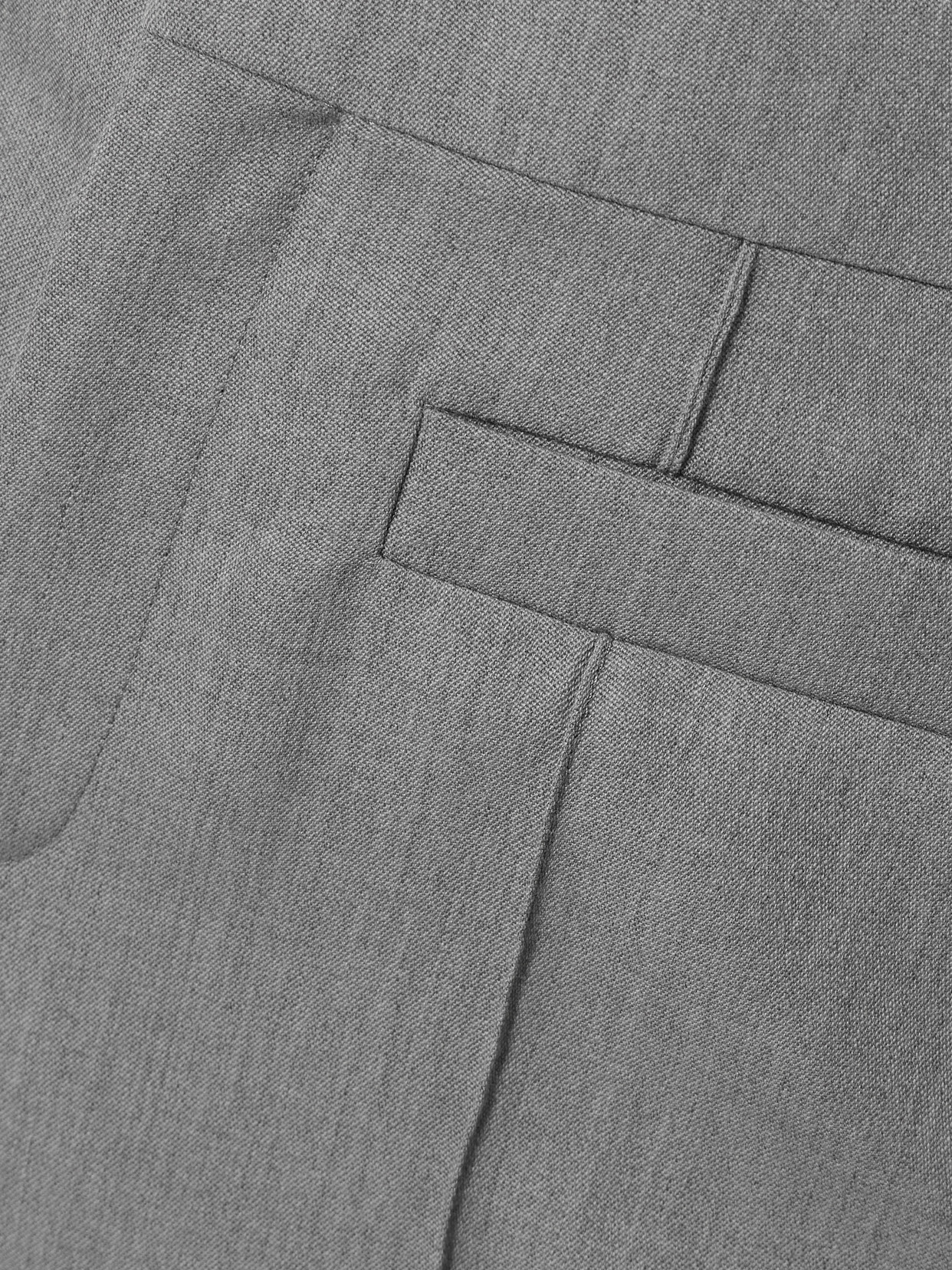 Chloé Wool Flared Slim-fit Pants In Gray