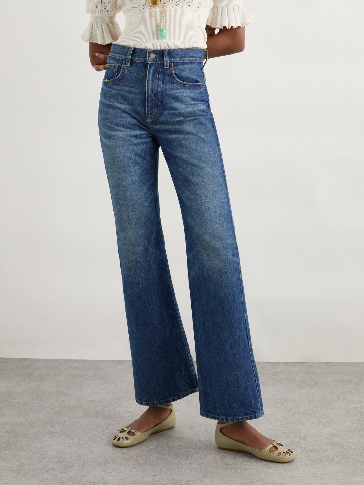 Chloé - High-Rise Straight-Leg Jeans