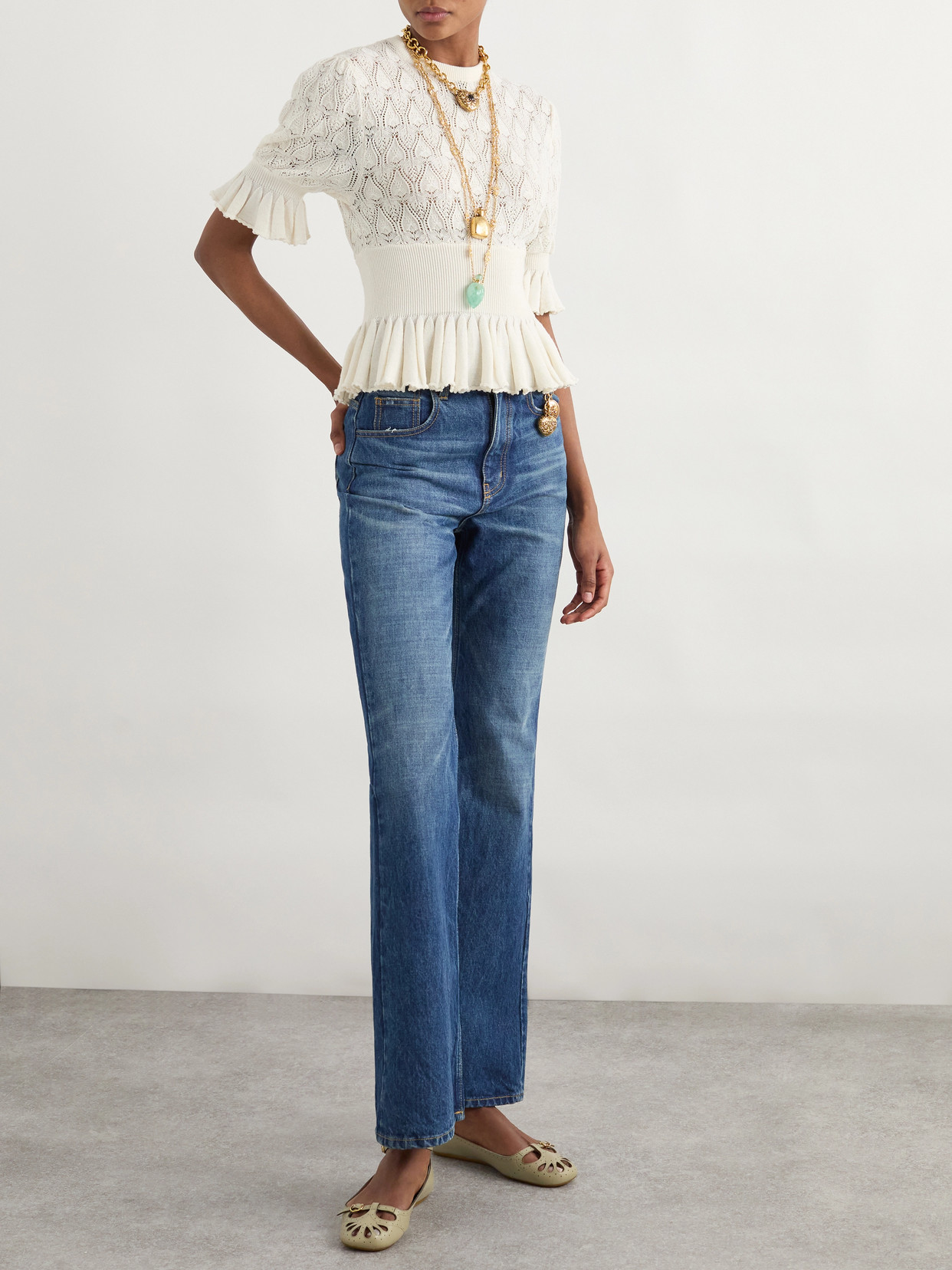 Chloé - High-Rise Straight-Leg Jeans