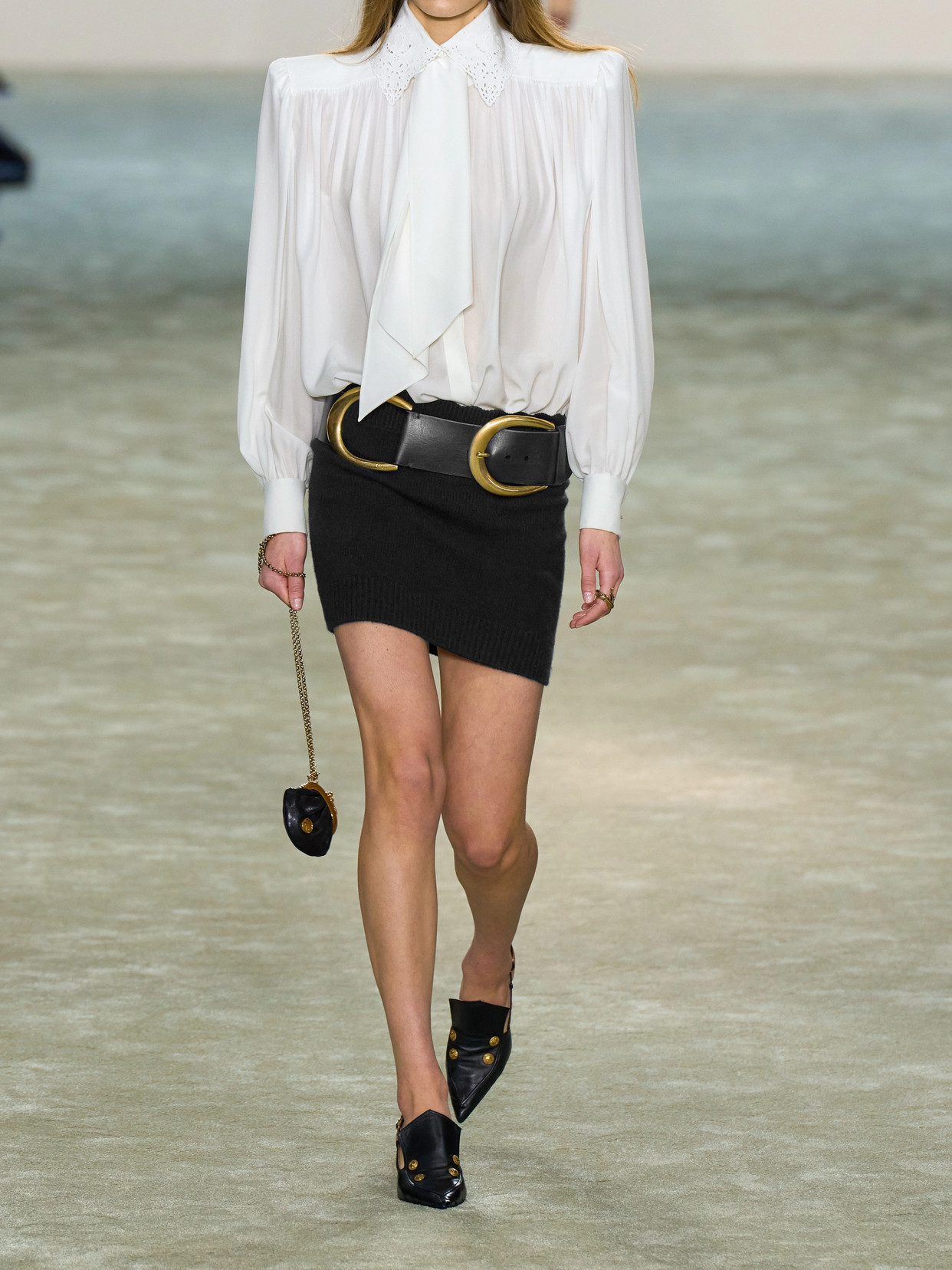 Chloé - Pussy-Bow Broderie Anglaise-Trimmed Gathered Organic Shirt