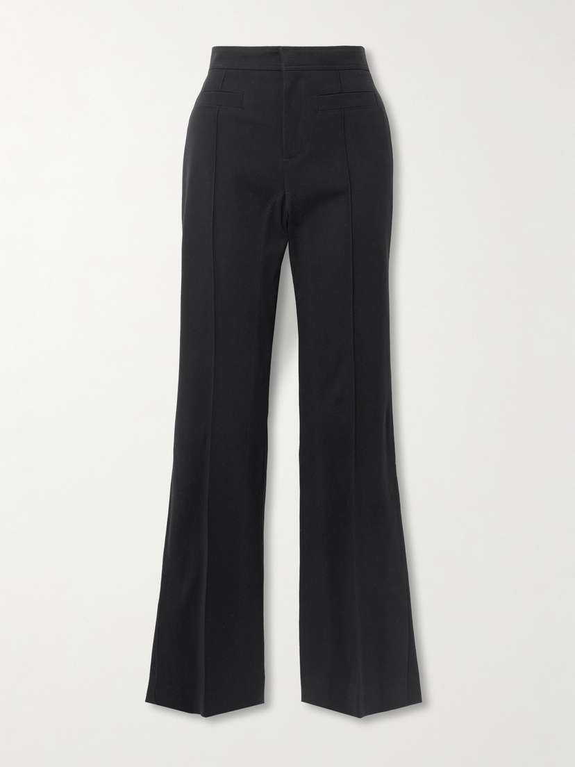 Chloé Cotton-blend Straight-leg Pants