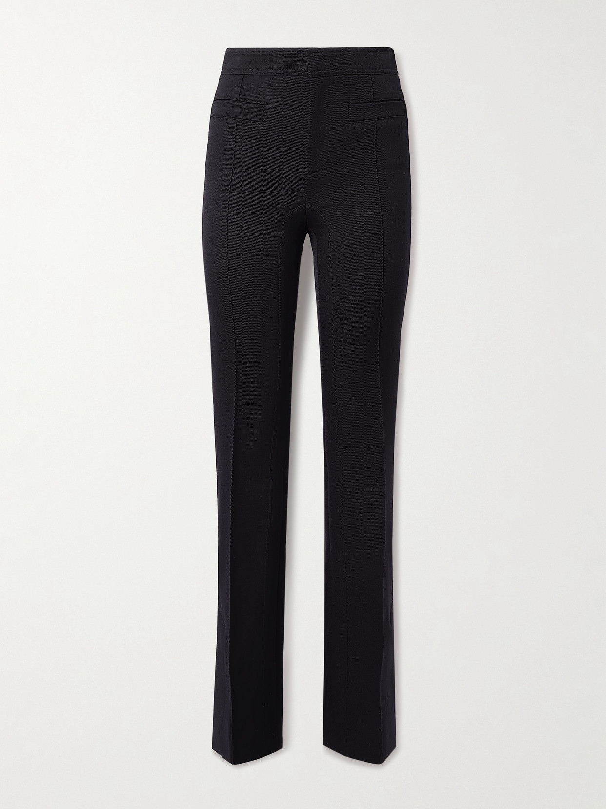 Chloé Wool-gabardine Slim-leg Pants In Blue