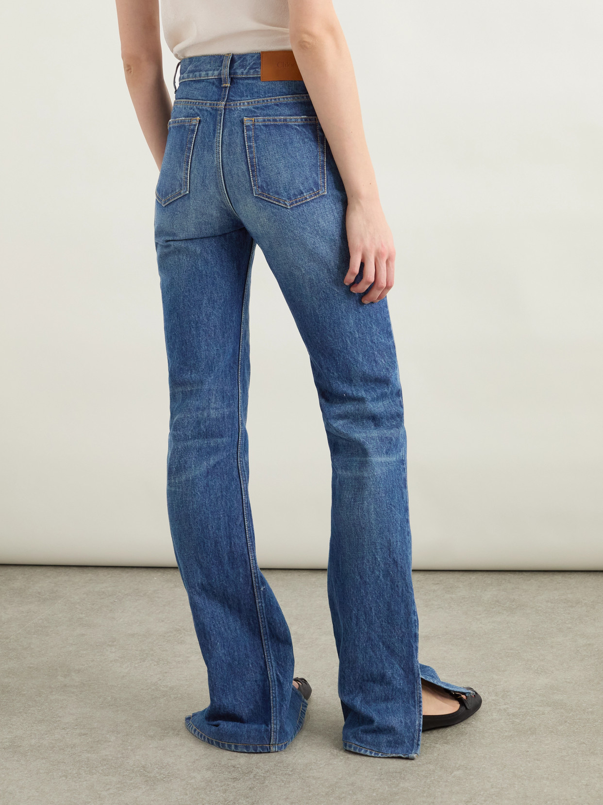 Chloé Rigid High-rise Straight-leg Jeans In Blue