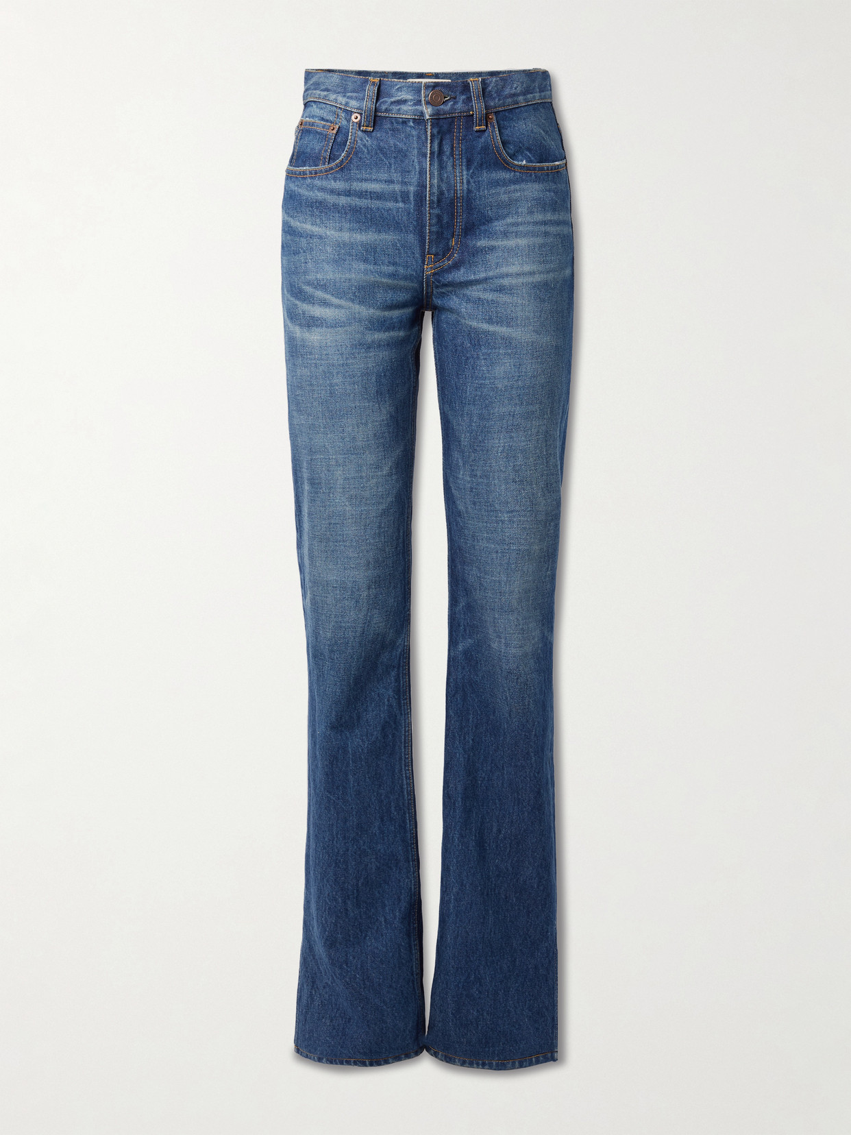 Chloé Rigid High-rise Straight-leg Jeans In Blue