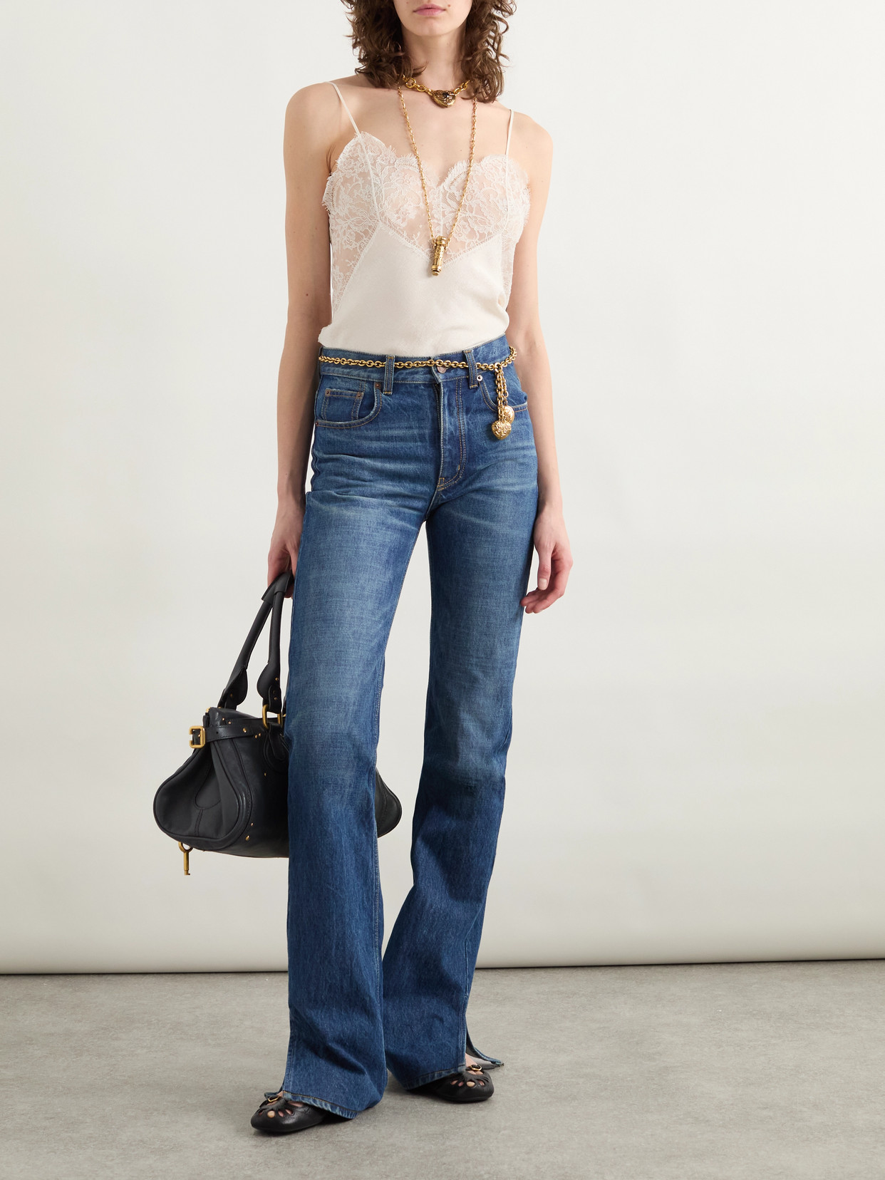 Chloé Rigid High-rise Straight-leg Jeans In Blue