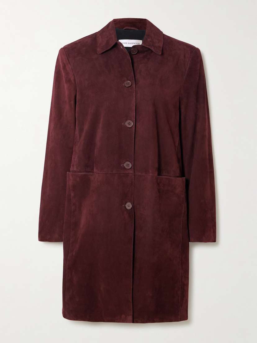Nour Hammour Suede Coat