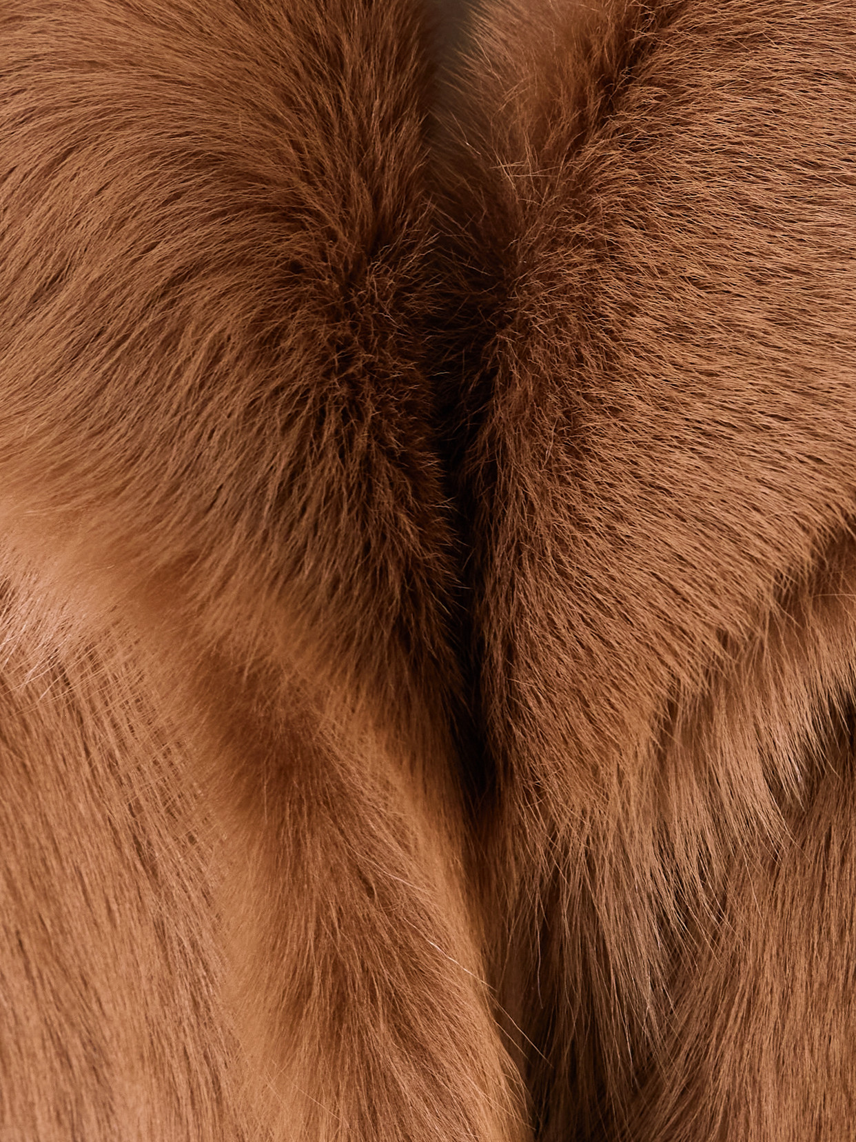 Nour Hammour Evita Shearling Coat In Brown