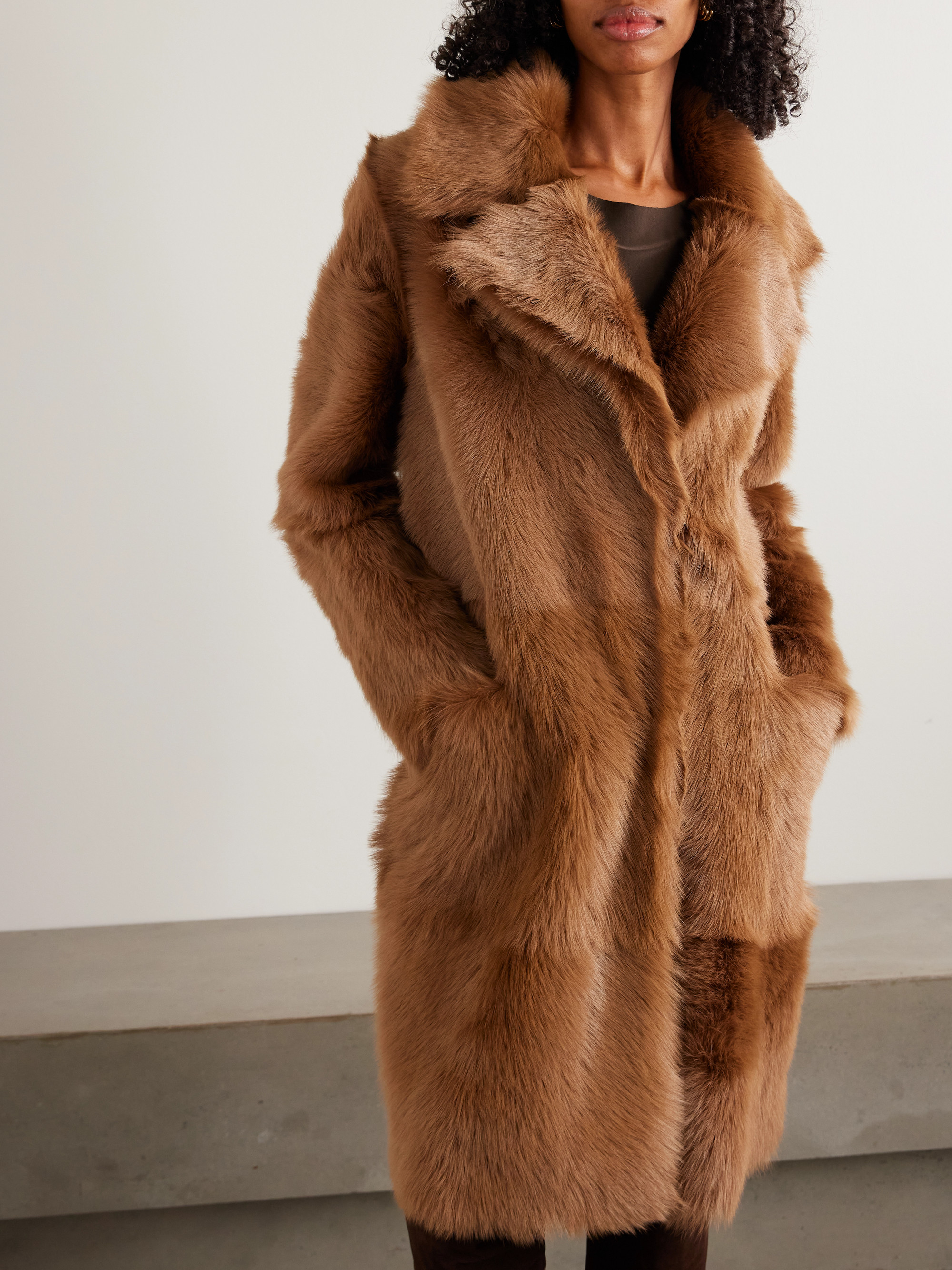 NOUR HAMMOUR Evita shearling coat