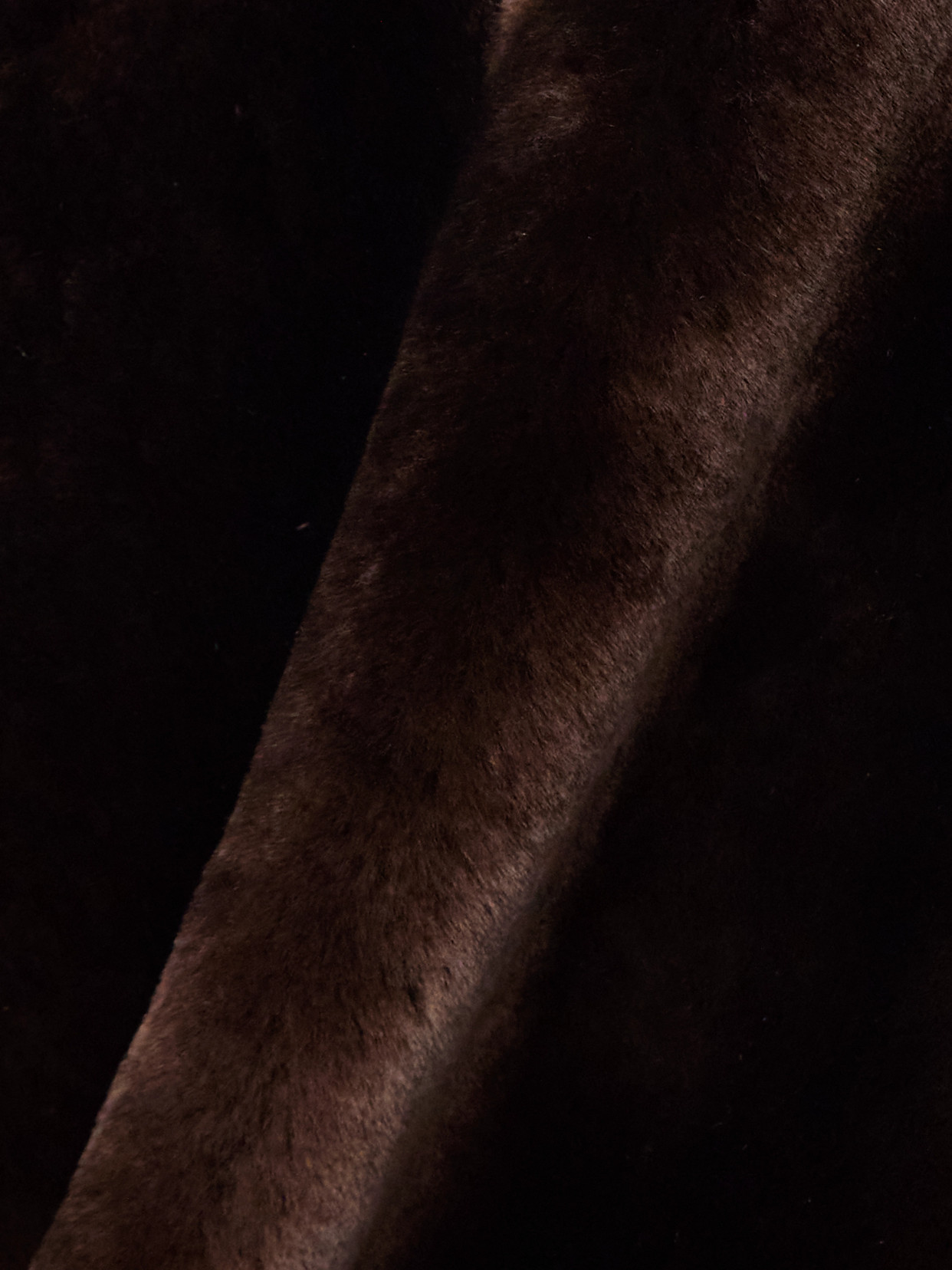 Nour Hammour Cooper Hooded Shearling Jacket In Brown