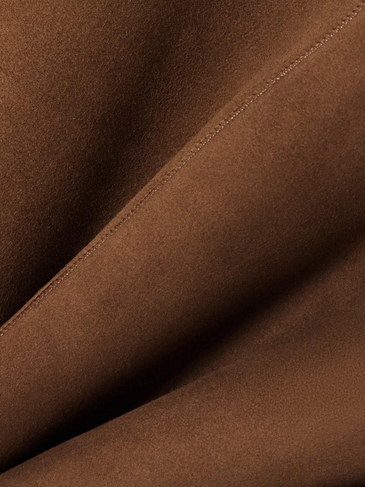 Nour Hammour Birthday Reversible Shearling Coat In Brown