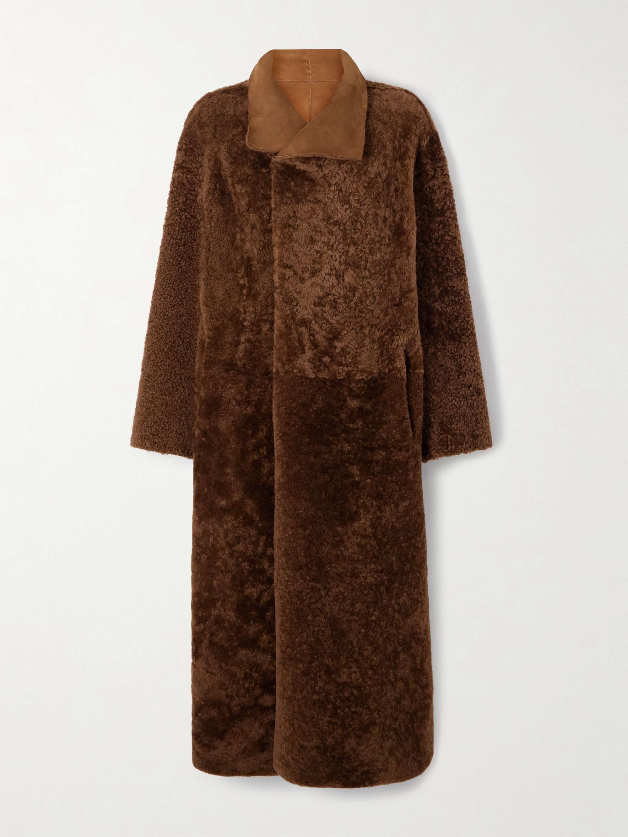 NOUR HAMMOUR Birthday reversible shearling coat | NET-A-PORTER