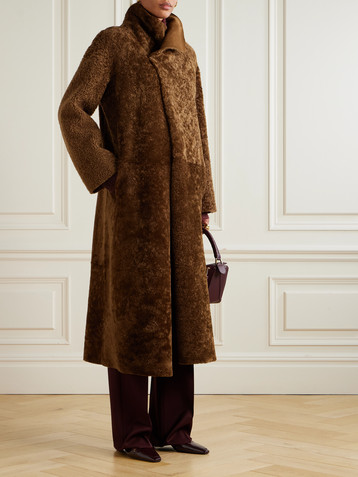 NOUR HAMMOUR Birthday reversible shearling coat