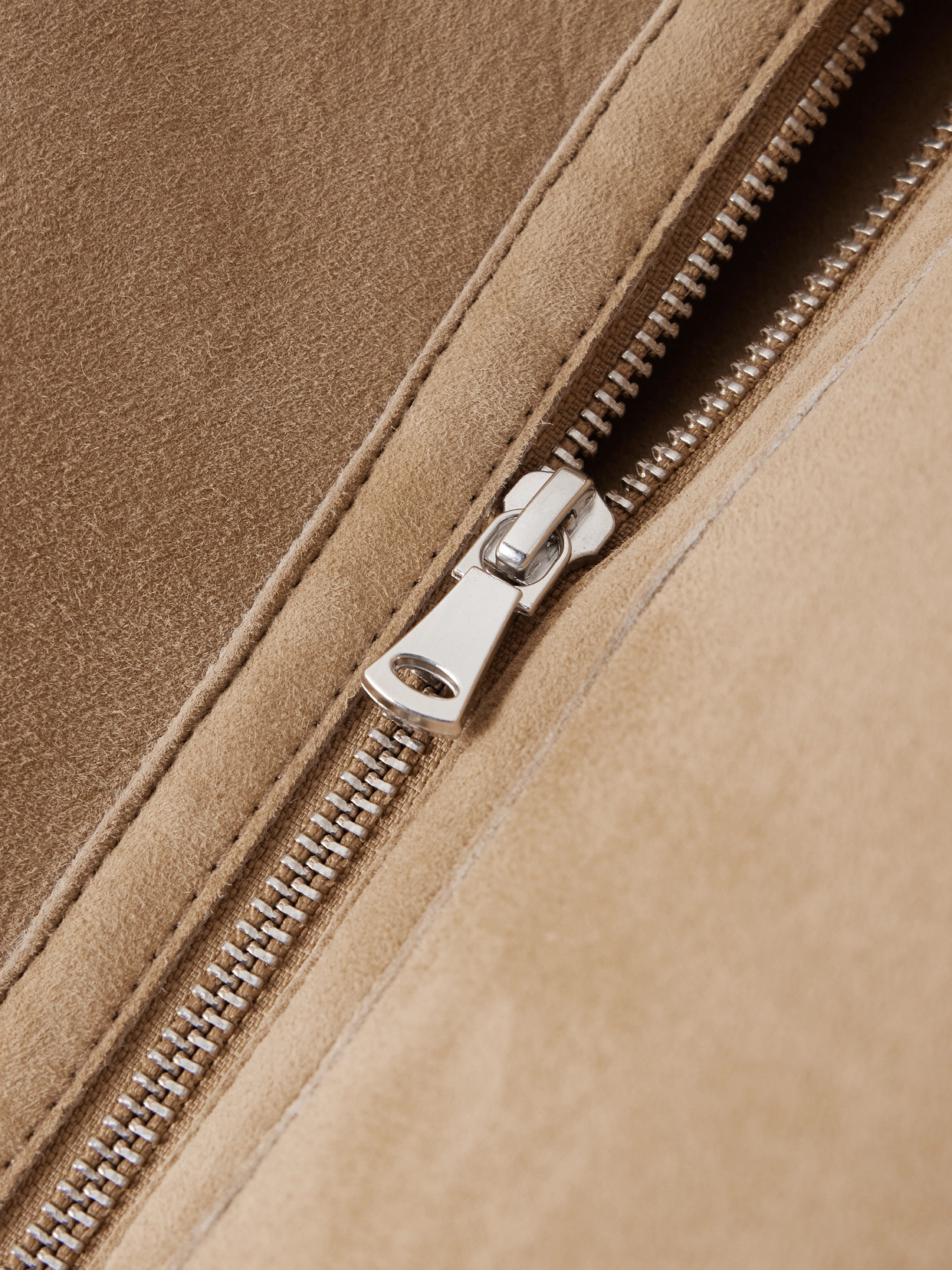 Nour Hammour Portia Shearling Jacket In Brown