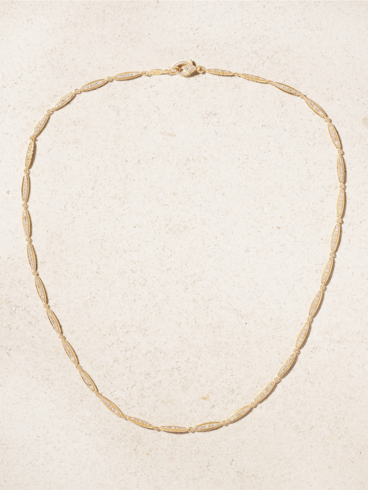 Ileana Makri Grass Light Breeze 18-karat Gold Diamond Necklace