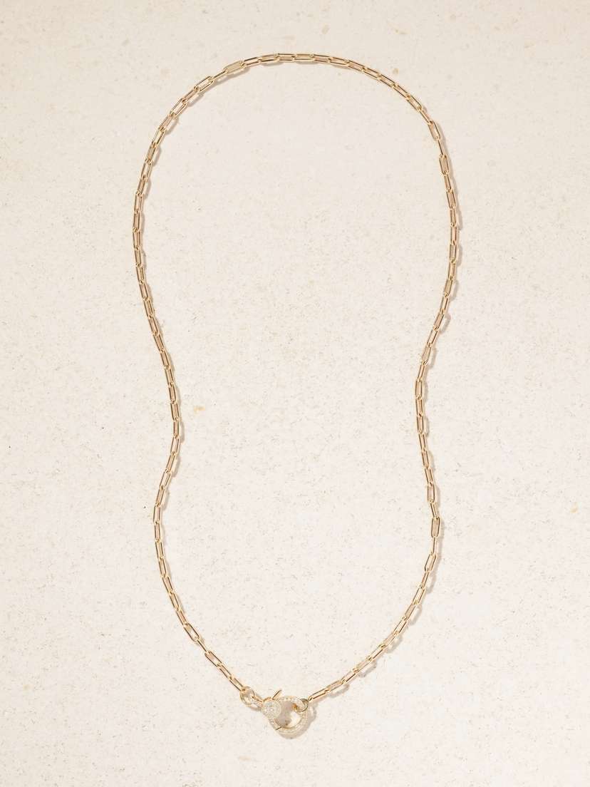 Ileana Makri 14-karat Gold Diamond Necklace