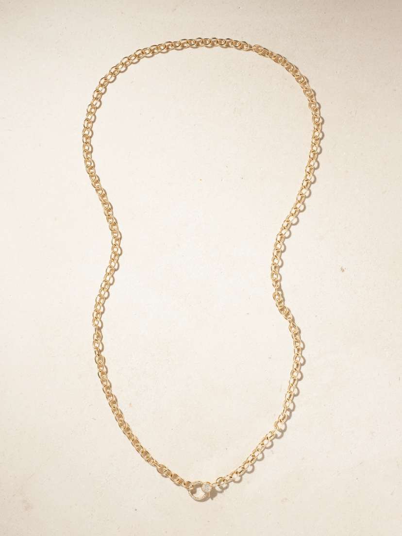 Ileana Makri 14-karat Gold Diamond Necklace