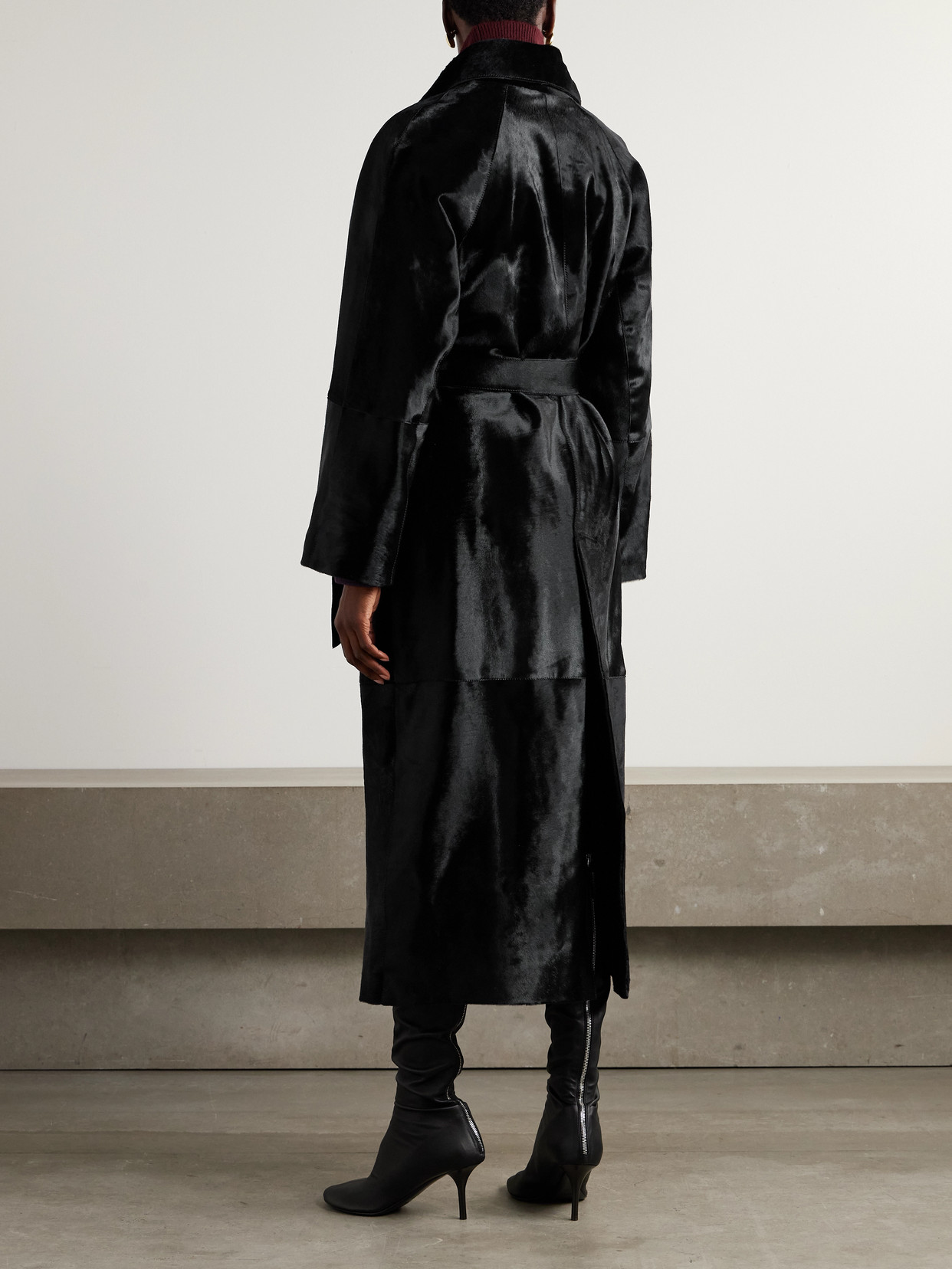 Althea Belted Cow Coat