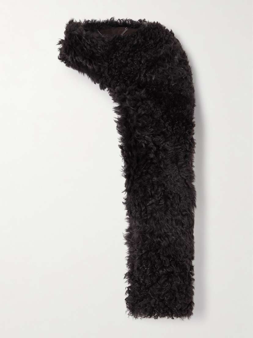 Nour Hammour Shearling Scarf