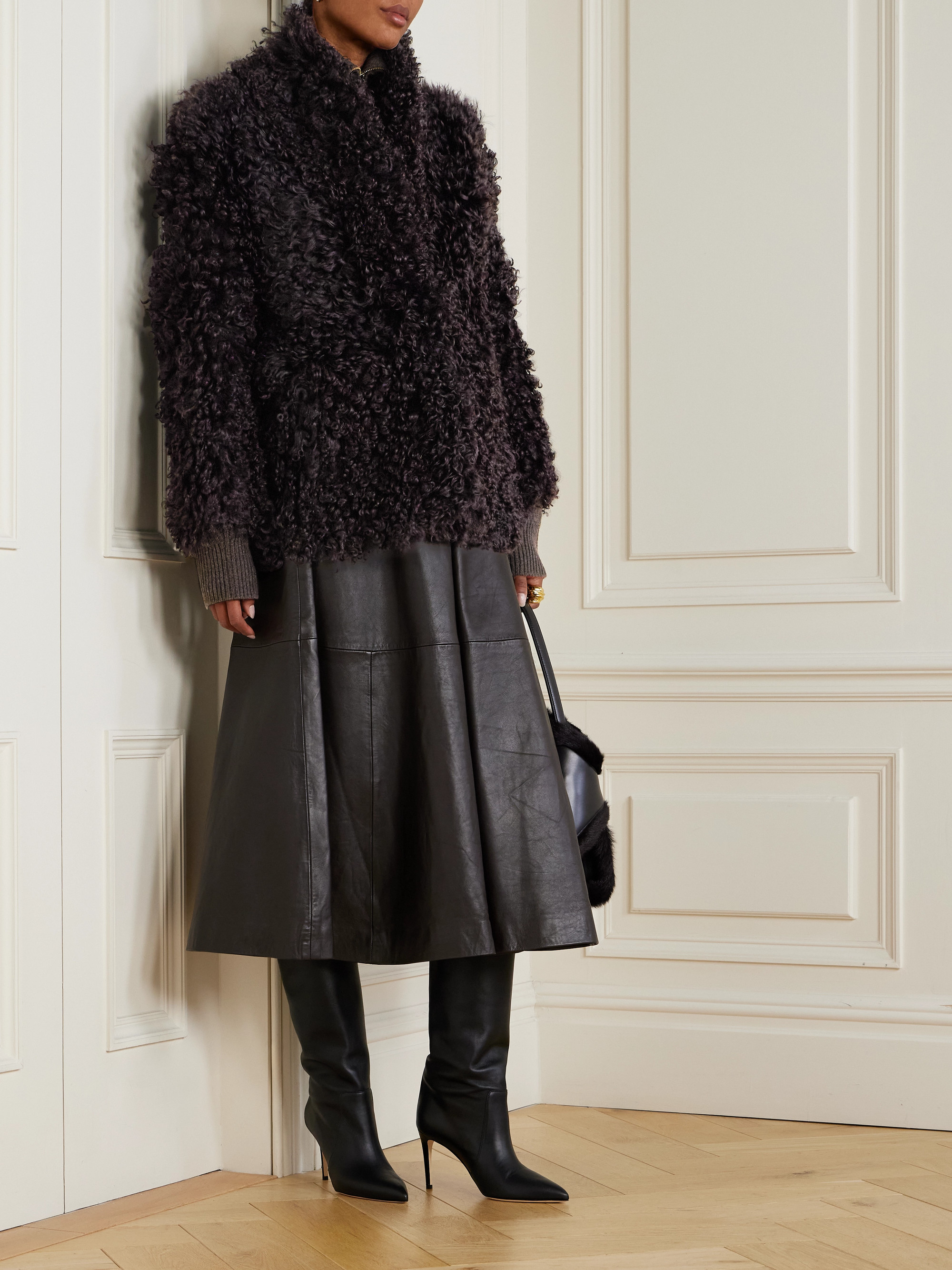 NOUR HAMMOUR Amara shearling jacket