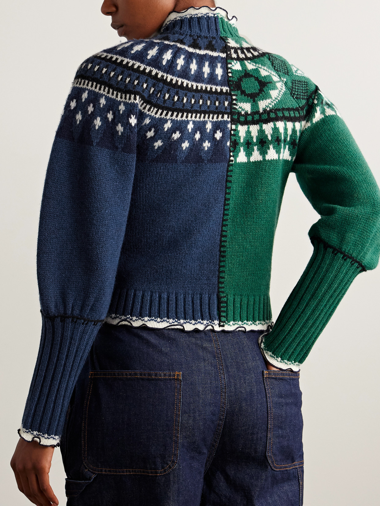 Sea Linea Fair Isle Zip Front Cardigan Multi In Multi